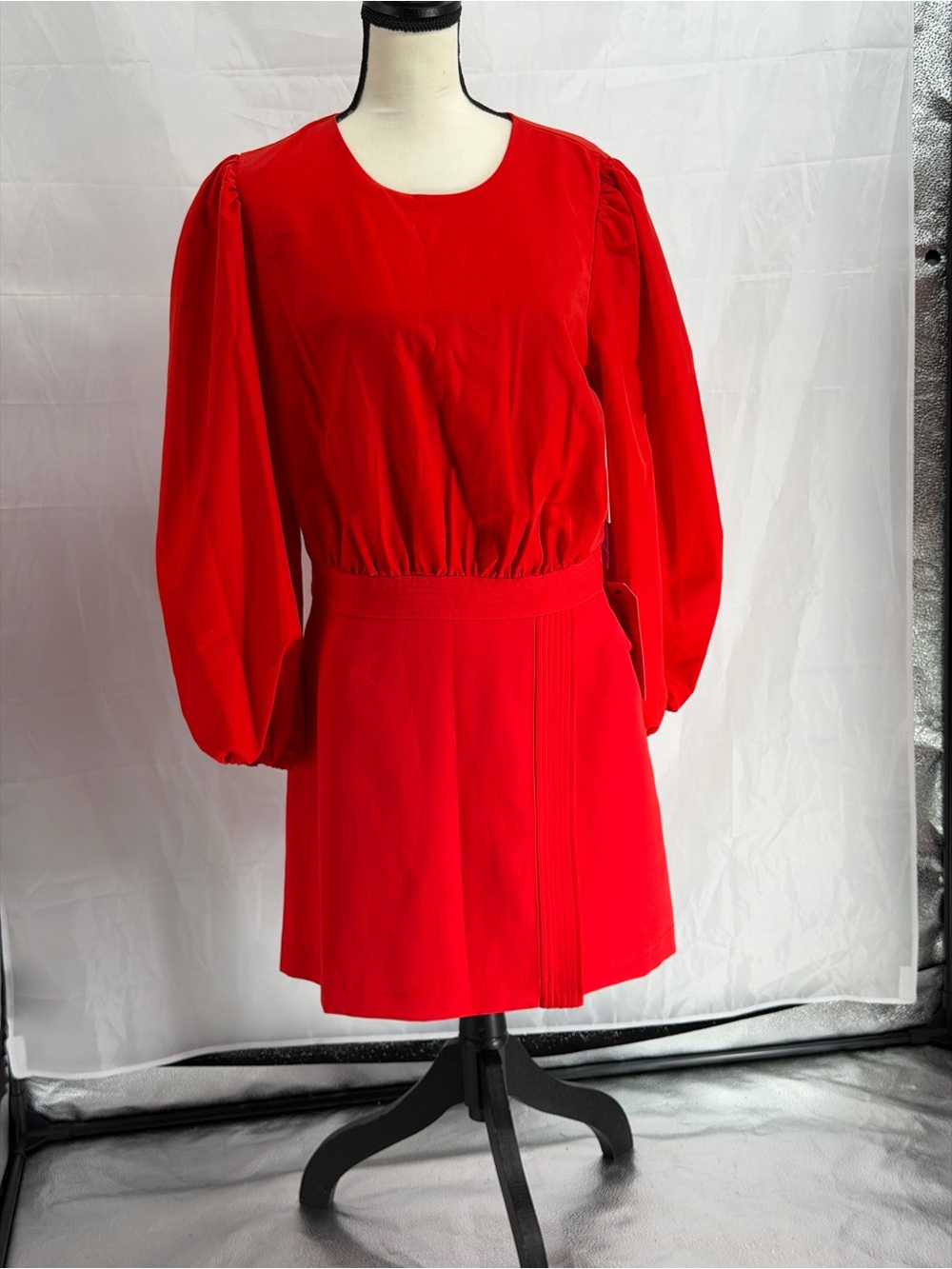 LDT Dillards Women Red Long-Sleeve Mini Dress NWT $189
